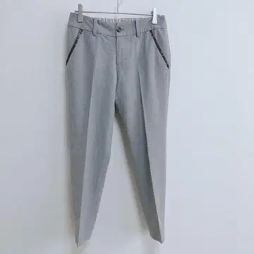 칼리테 아바 하우스 슬랙스 크롭 기장 슬림 핏 그레이 S