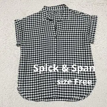 스픽 앤 스팬 깅엄 체크 블라우스 셔츠 Free