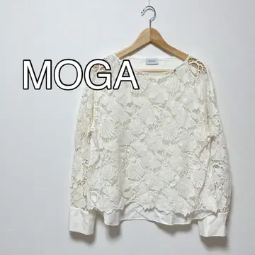 MOGA 화이트 레이스 상의