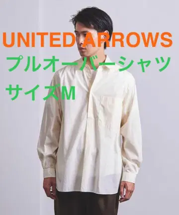 UNITED ARROWS 간이 침대 풀오버 셔츠 M 사이즈