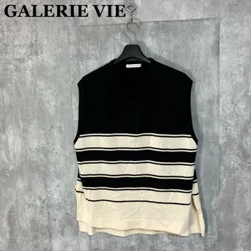 GALERIE VIE 크레이프 코튼 슬리브리스 풀오버 S