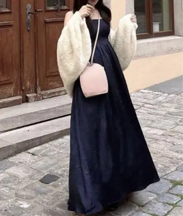 acym 아심 Pinstrapvolumesatindress 원피스