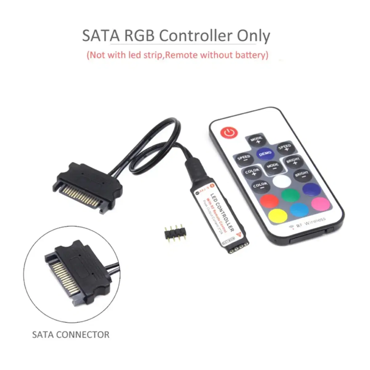 12V 4-Pin RGB Controller Remote