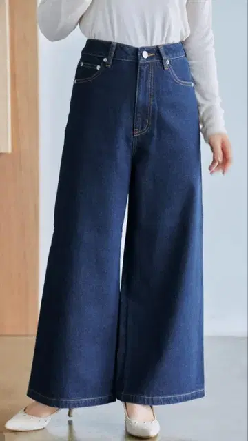 COHINA DENIM 플레어 와이드 - 레귤러