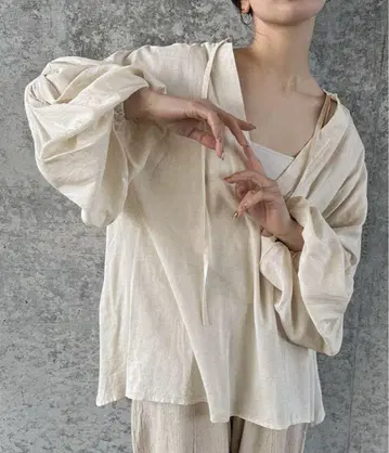 볼륨 쓰리 린넨 스키퍼 셔츠 셀렉트 모카 son