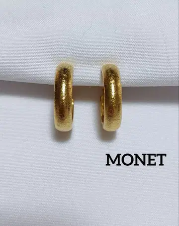 172# MONET 골드 후프 반지 귀찌 새상품급