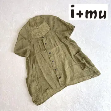센소유니코 i+mu 임 린넨 튜닉 카키 올리브
