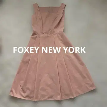 FOXEY NEW YORK 슬리브리스 플레어 원피스 38