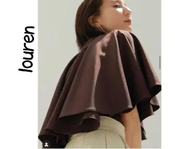 로렌 드레이프 케이프 블라우스 louren drapecape blouse