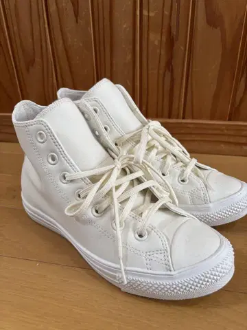 CONVERSE ALL STAR 화이트 하이컷 발수 경량 24cm