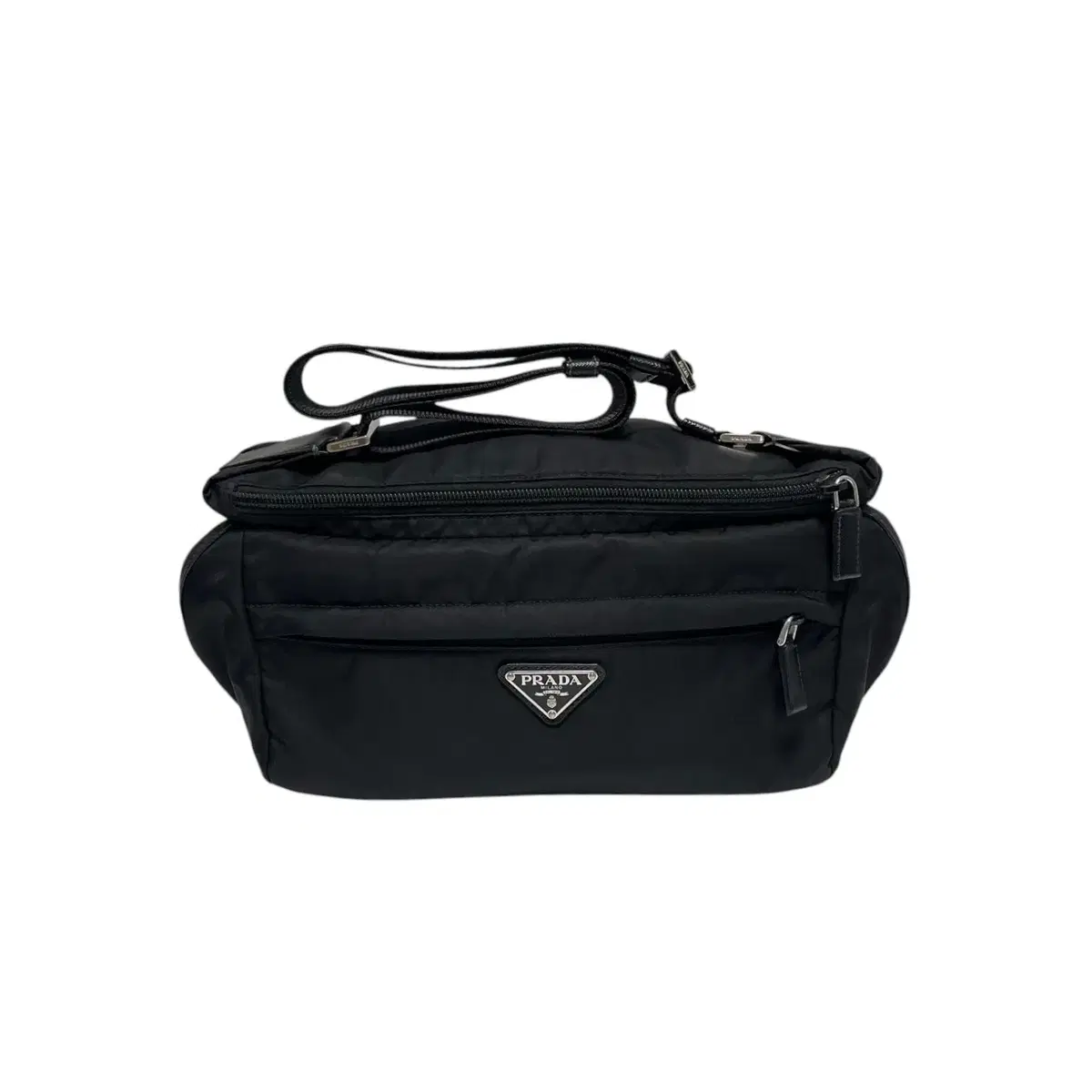 【ヴィンテージ】Rank:S☆PRADA ミジウム バイカーバッグ 2VH994 プラダ ショルダーバッグ レディース ミディアムレザートート