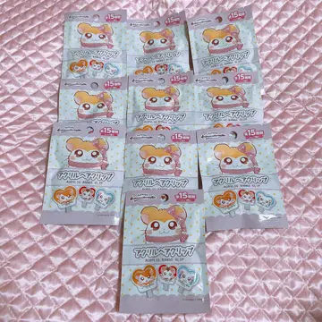 홋토코 하무타로 아크릴 헤어 클립 10개 묶음 판매