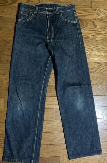 빨간색 귀 청바지 W30 일본제 신치 벨트