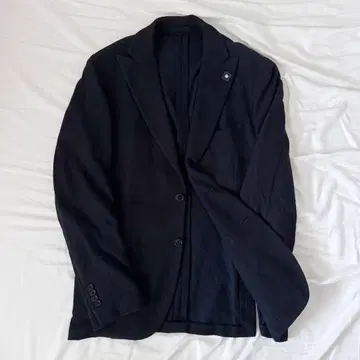 정가 14만 LARDINI 테일러드 자켓 50 네이비 부토니에르