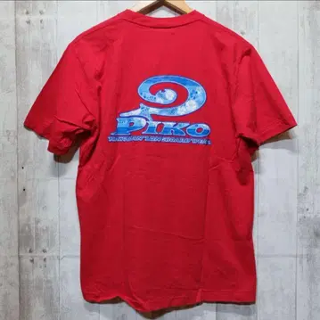 PIKO 티셔츠 피코 빅 로고 레드 90s
