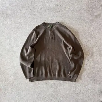 00s EddieBauer 에디 바우어 헨리넥 코튼 니트