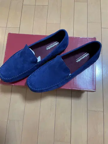 네이비 스웨이드 로퍼
