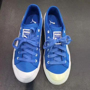Puma 파란색 로우 컷 스니커즈 25cm