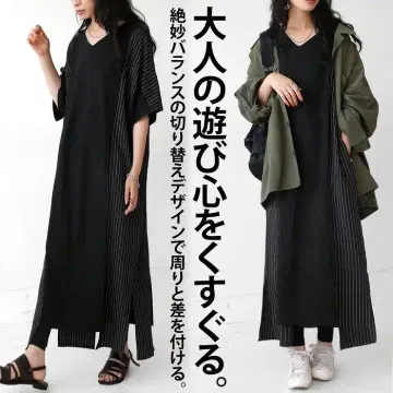 새상품 안티쿠아 절개 디자인 V넥 반팔 원피스