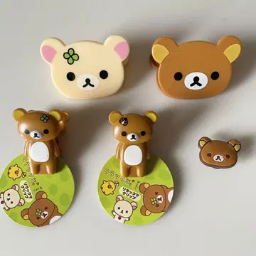 리락쿠마 코리락쿠마 클립 지비츠 총 5개 세트 미사용 새상품