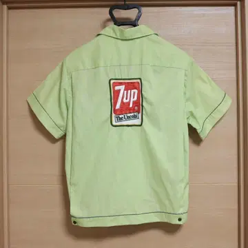 70년대 Hilton 힐튼 볼링 셔츠 7UP USA 기업 S
