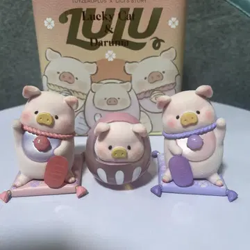 럭키캣 & 다루마 luluthepiggy 루루 돼지 2개 세트