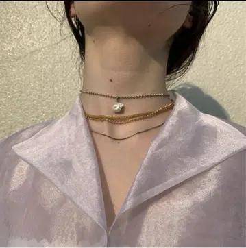 yurika akutsu gold 체인 목걸이 유리카 아쿠츠