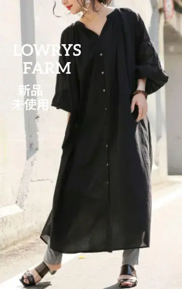 LOWRYS FARM 보일 롱 마에 아키 원피스