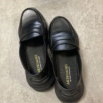 로퍼 스니커즈 아키코 아오키 인조 가죽