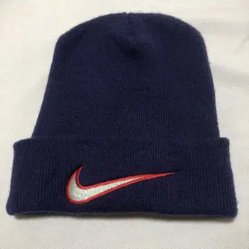 Nike 네이비 니트 모자 프리 사이즈