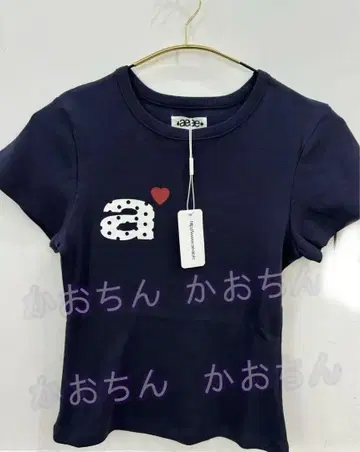 aeae 네이비 반팔 티셔츠 로고