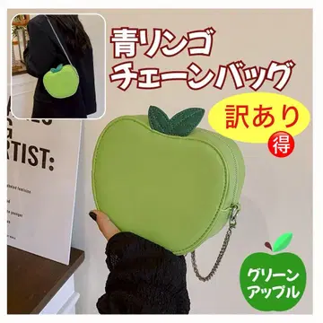하자품 파랑 사과 체인 백 그린 애플 그린 사과 가방 가방