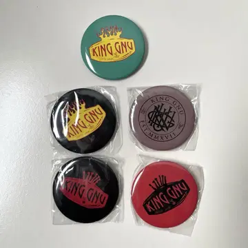 King Gnu 캔뱃지 5개 세트 2023