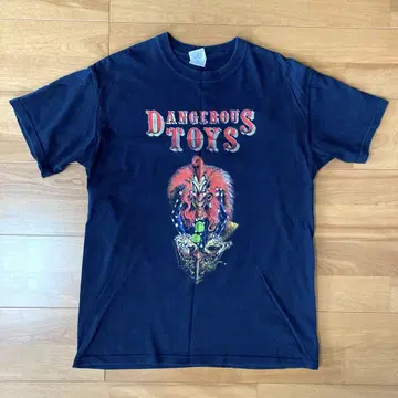 DANGEROUS TOYS 락 티셔츠 밴딩 티 M 사이즈 구제 의류