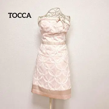TOCCA 꽃무늬 플라워 모티브 베어 원피스 드레스 핑크 리본