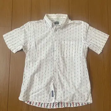 SUGAR CANE 반팔 도트 무늬 셔츠 M