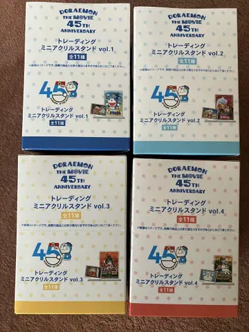 도라에몽 영화 45주년 트레이딩 미니 아크릴 스탠드 컴플리트