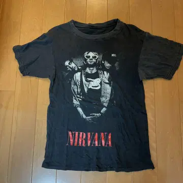 NIRVANA 그래픽 티셔츠 블랙
