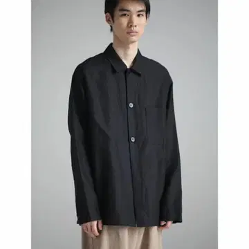 오라리 실크 린넨 도비 셔츠 재킷
