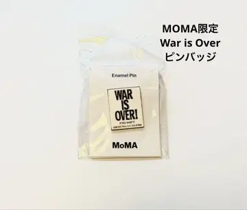 MOMA 한정판 War is Over 핀 배지 (존 레논 & 오노 요코)