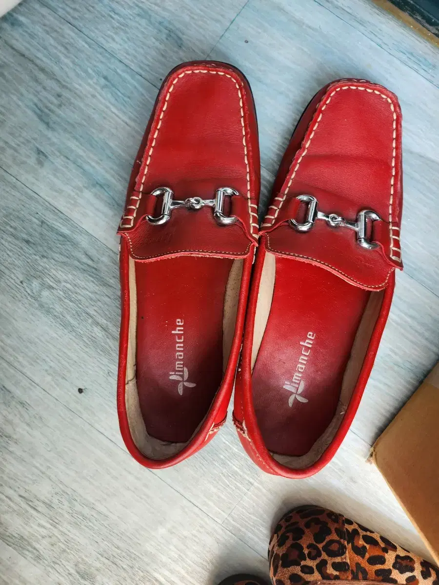 Dimanche Red Loafers