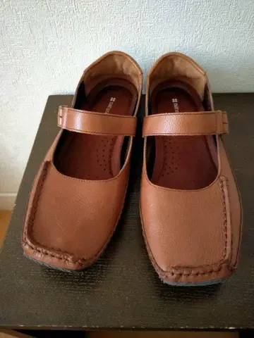 내추럴라이저 천연 가죽 플랫슈즈 24.5cm