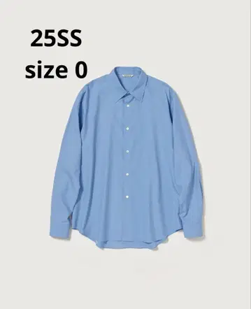 25SS 워싱 핀스 트윌 셔츠 오라리 0