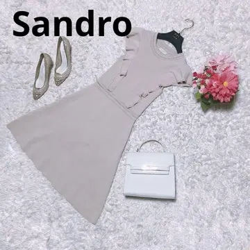 산드로 샌드로 니트 원피스 핑크