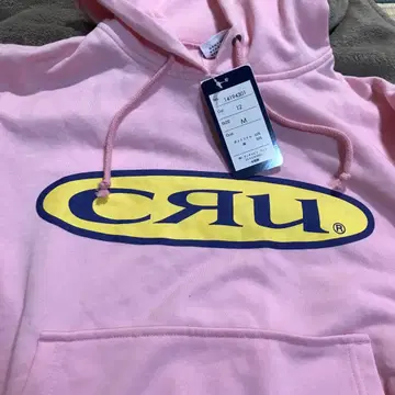 CRU 핑크 M 사이즈 후드티