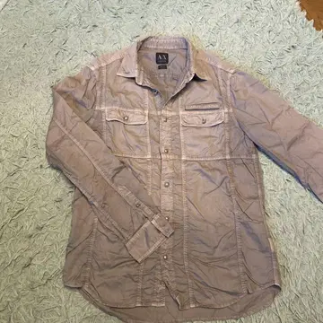 Armani Exchange 베이지 긴팔 셔츠