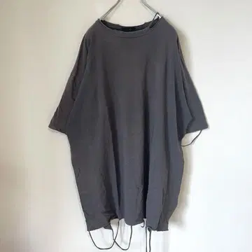 Vintage y2k 데미지 가공 그랑지 리메이크 빅 티셔츠 그레이
