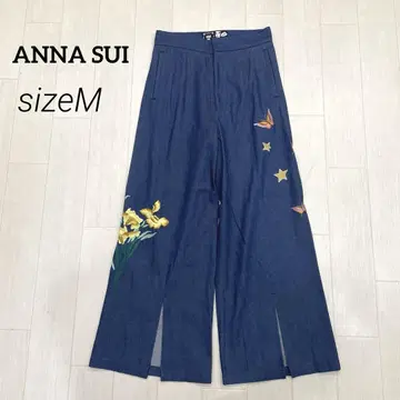 ANNA SUI 안나수이 자수 플레어 데님 팬츠 M
