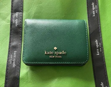 kate spade 그린 이중 접이식 지갑