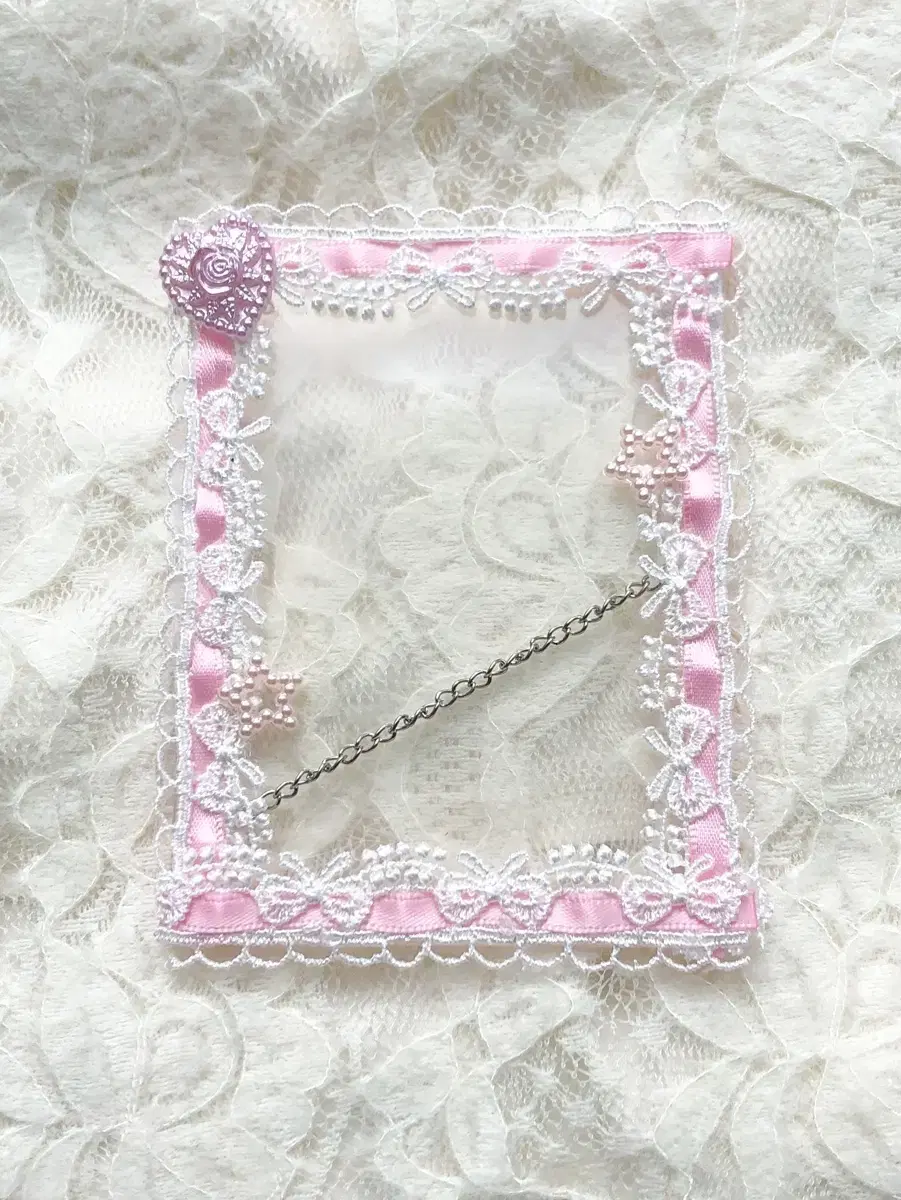 Pink Suga Lace Toploader Deco Poca Holder